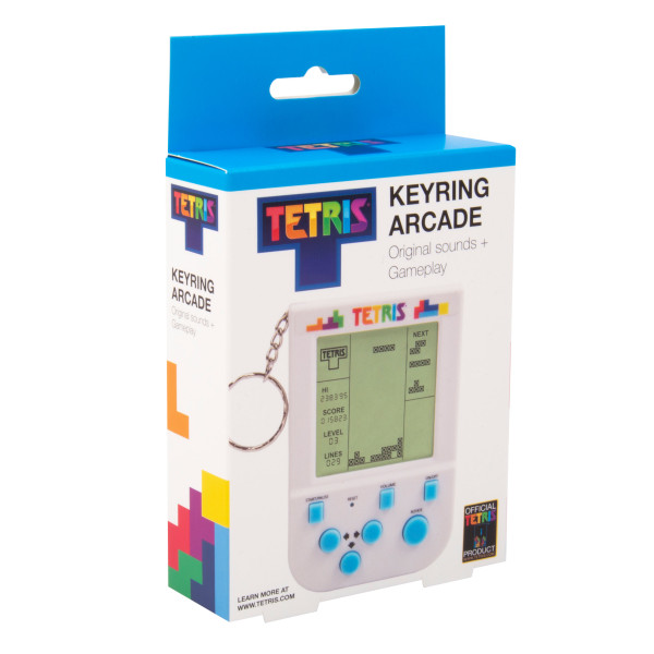 FIZZ Arcade Computer Konsole Tetris™ - nostalgisches, batteriebetriebenes Computerspiel für die Hand.