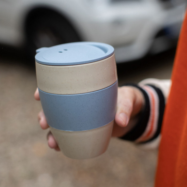 CONNECT ORGANIC Becher Für Cappuccino, 300 Ml – Bruchsicher, Stapelbar, Aus Umweltfreundlichem Material