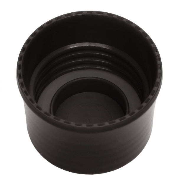 Der schwarze, hochwertige Retap Deckel aus TPE ist BPA-frei und phtalatfrei und spülmaschinengeeignet. 100% Auslaufsicherer Verschluss.