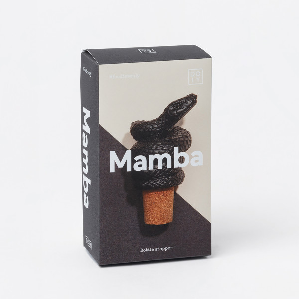 Flaschenstöpsel MAMBA schwarz