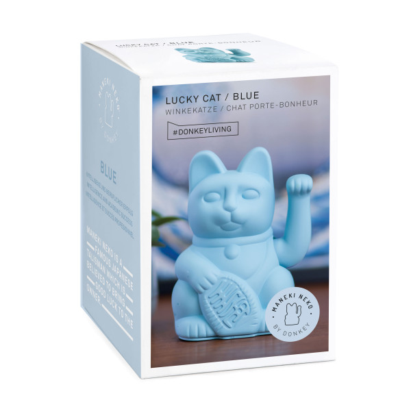 Glücksgeschenk - die Glückskatze / Winkekatze von Donkey Products Design - Dekofigur.
