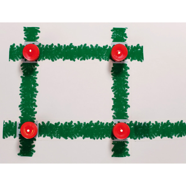 Klebeband Advent inkl. Kerzen