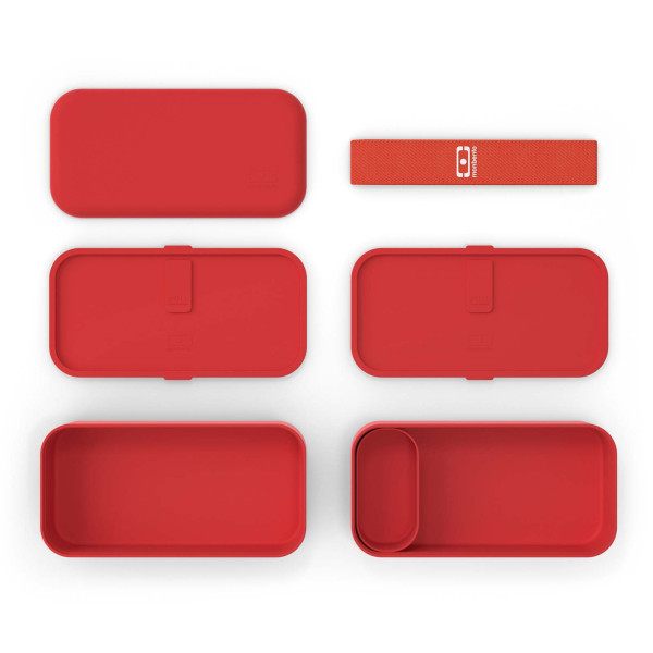 Mehrteilige Lunchbox - MB ORIGINAL Bento Box Podium Red von monbento - Made in France.