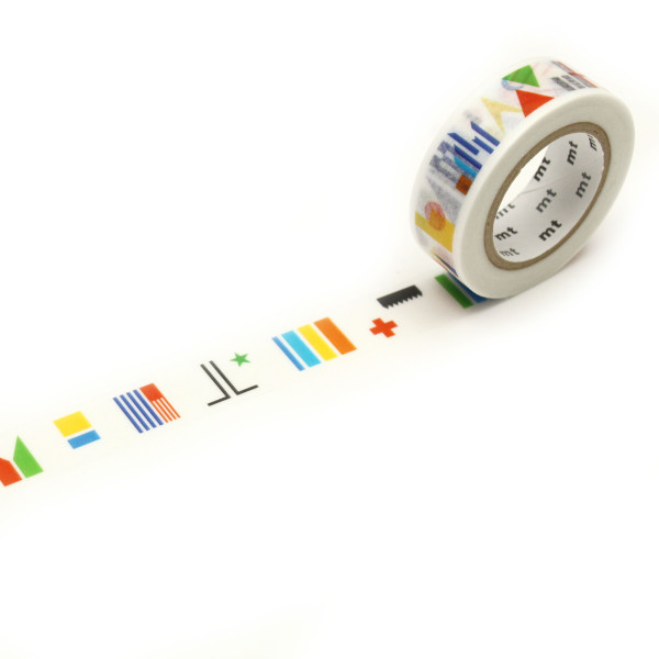 Designer mt masking tape MAKING WORLDS / Washi Tape Artist by SDL - Stockholm Design Lab, Japanisches Washitape aus Reispapier mit Illustration.