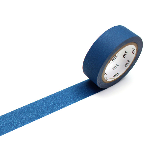 Original mt masking tape in matten Dunkelblau. Washi Tape duck blue / Dekoklebeband aus japanisches Reispapier.
