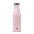Thermosflasche Slim S4 von MIZU Design. Flasche Edelstahl 415 ml, Enduro soft pink. Schlanke Design Isolierflasche rosa.