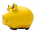 Kleines Sparschwein aus Keramik in gelb. Kleinschwein für großes und kleines Geld von KCG.