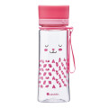 Kindertrinkflasche AVEO rosa von aladdin design. Superleichte, BPA-freie Trinkflasche für Mädchen mit Hasen/Herzen Motiv.