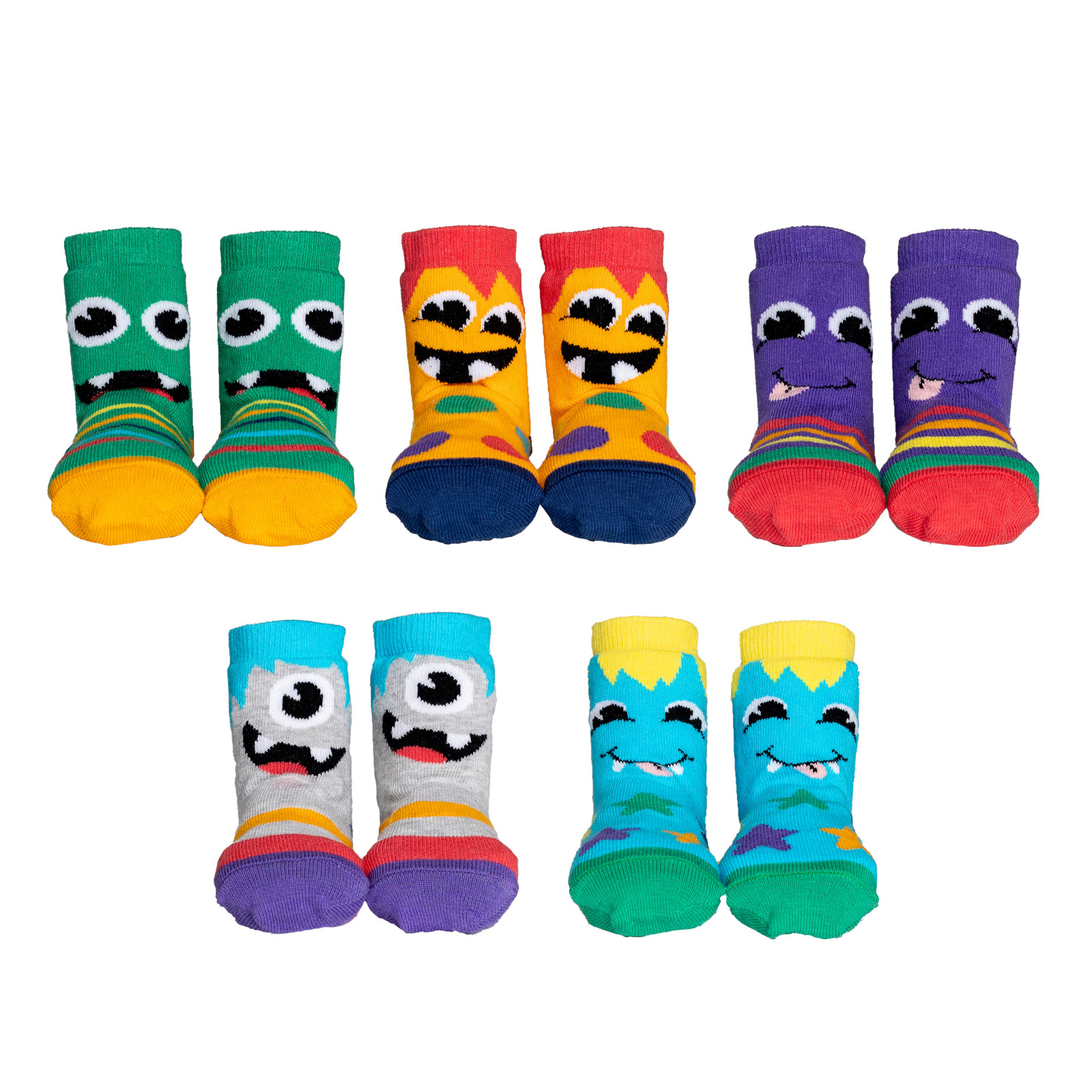 Monster Socken Kinder - Geschenkbox Snuggle Bugs (5 Paare)