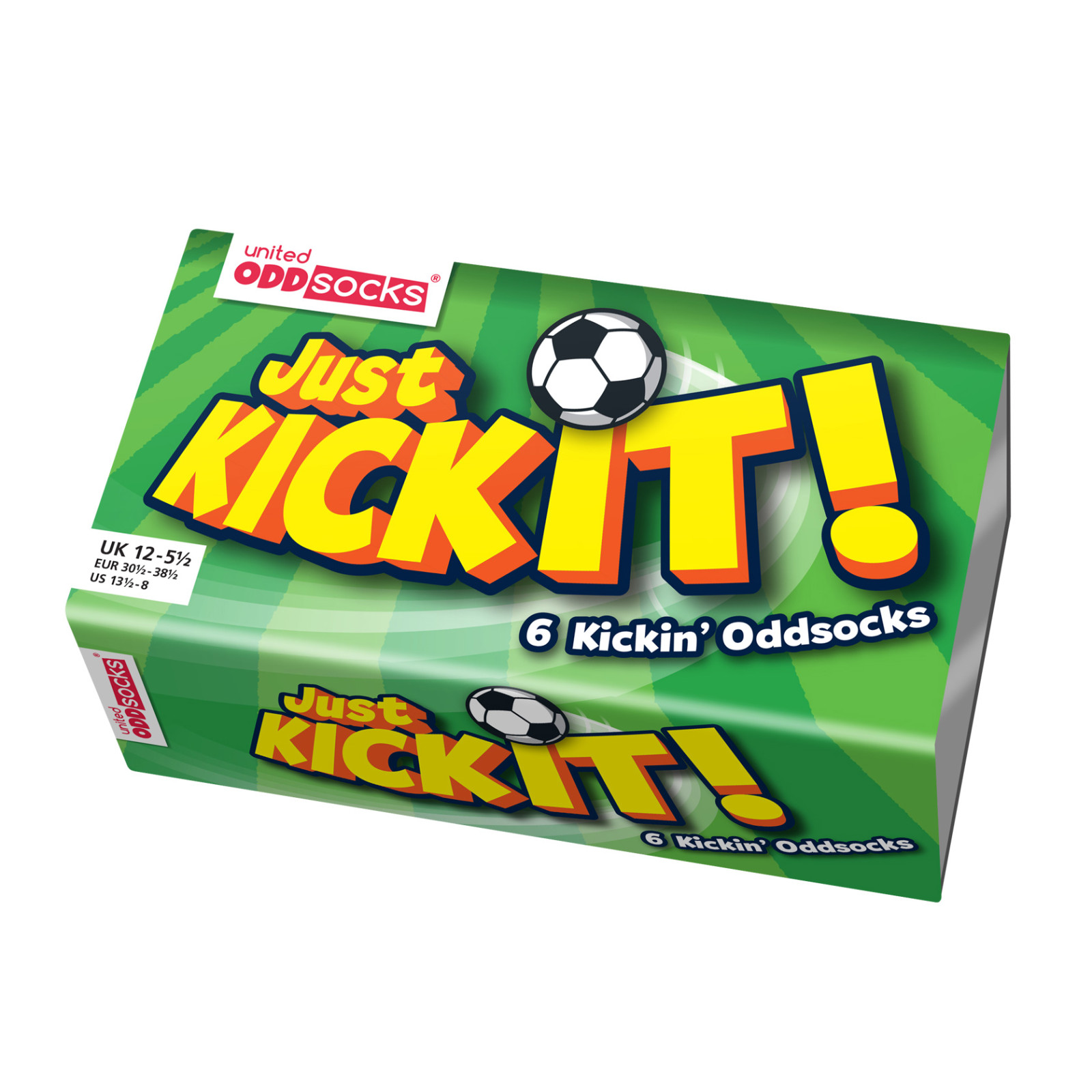 Kindersocken Fußball - Geschenkbox KICK IT - Gr. 30½-38½