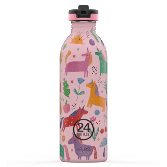 Personalisiert & Isoliert: Fadace Edelstahl-Wasserflasche Mit Strohhalm (680 Ml) – In 12 Farben!