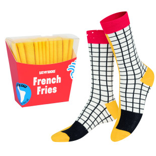 Die originellen Pommes Frittes Socken von EAT MY SOCKS. Fast Food Fries Socks - coole Fashionsocken.