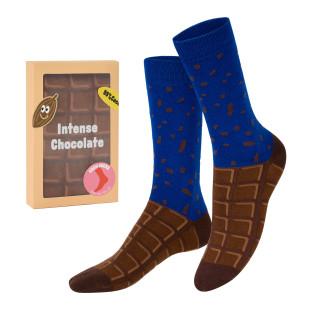 Socken Schokoladentafel INTENSE CHOCOLATE von EAT MY SOCKS design.