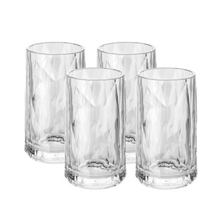 Schnapsgläser 20 + 40 ml Superglas 4er-Set - CLUB NO.7 von Koziol. Transparente Shotgläser - unzerbrechlicher Kunststoff.