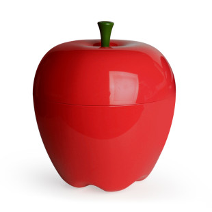 Aufbewahrungsdose Apfel rot MINI HAPPLE CONTAINER 18 cm - Behälter im Apfel Design von Qualy Design.